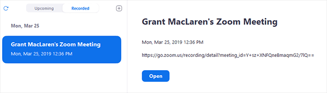 toegang tot oude zoomvergaderingen