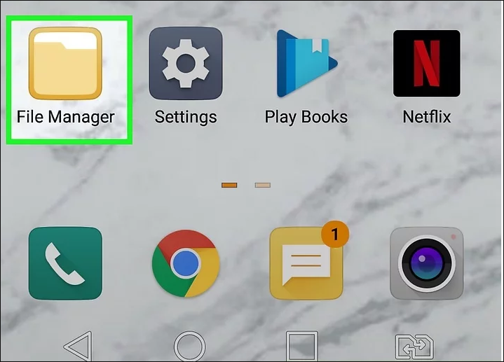 open bestandsbeheer op Android