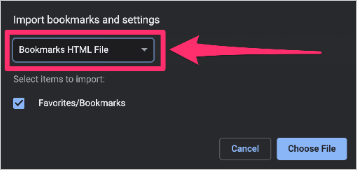 bladwijzers html-bestand
