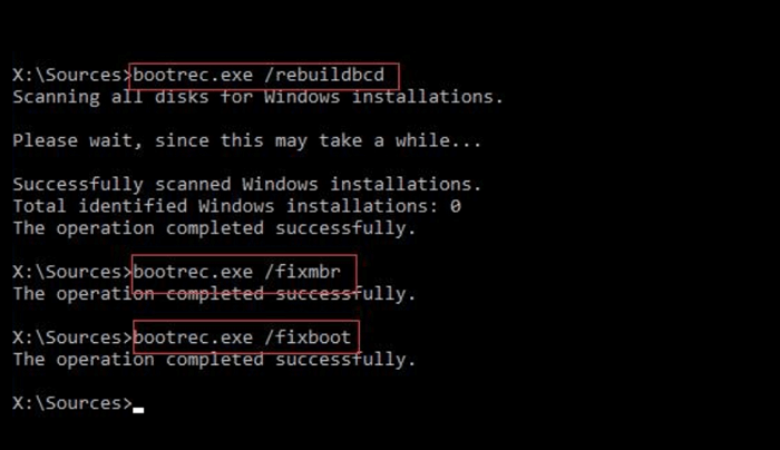 Herbouw BCD Store met Bcdedit.exe -1