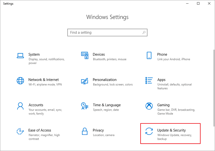 update en beveiliging