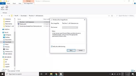 selecteer de brandoptie in de melding