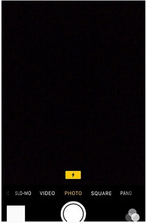 Camera wordt zwart op iPhone