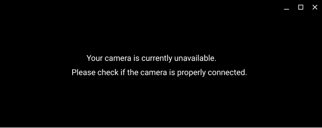 Camera is niet beschikbaar op Chromebook