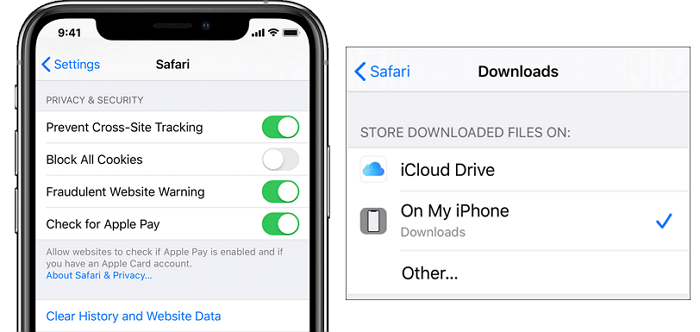 Open de map Downloads iPhone