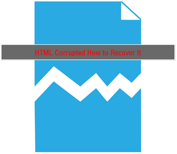 beschadigde html-bestandsafbeelding