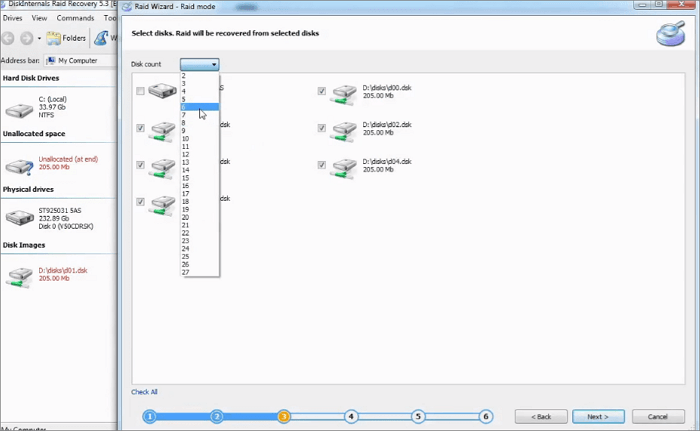 diskinternal raid recovery