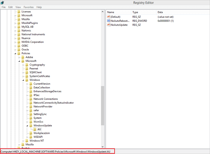 fix foutcode 0x800f0954 - Omzeil de WSUS-server 1