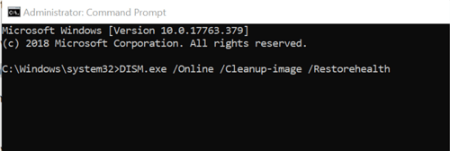 voer DISM-opdracht uit