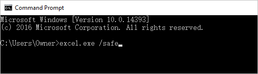 Fix Excel reageert niet - veilige modus