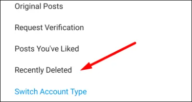 Instagram-account onlangs verwijderd