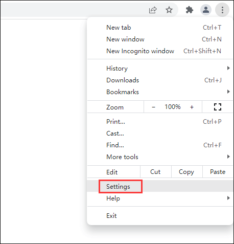 google chrome instellingen