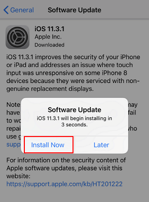 Software-update installeren