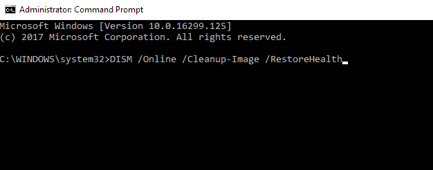 repareer Kernel Data Inpage Error met dism
