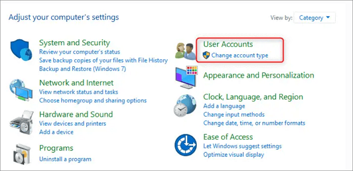 kies een ander account