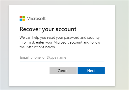 wachtwoordherstel microsoft-account