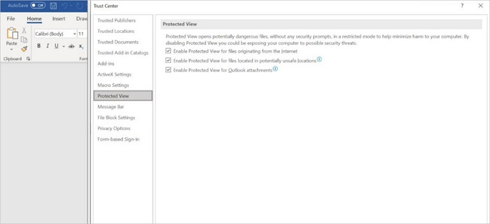 Fix Microsoft Office kan dit bestand niet openen omdat sommige delen ontbreken of ongeldig zijn-1