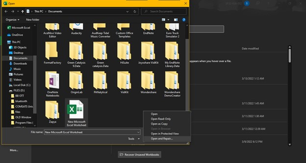 beschadigde Excel-bestanden repareren