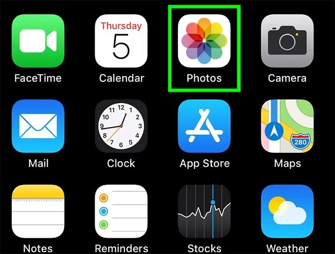 foto's openen op iphone