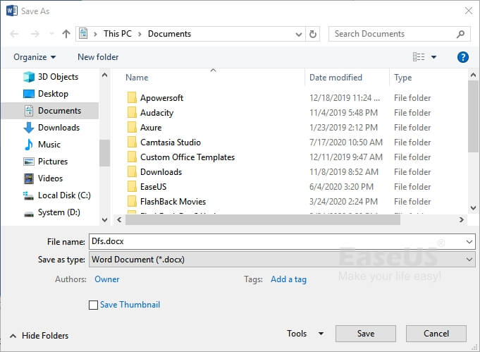 Open problematisch bestand in Word 2016