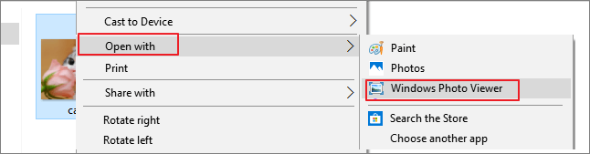 open tiff met Windows Photo Viewer