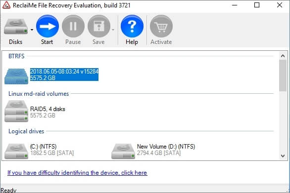 reclaime nas herstel