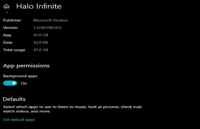 app-machtigingen van halo oneindig
