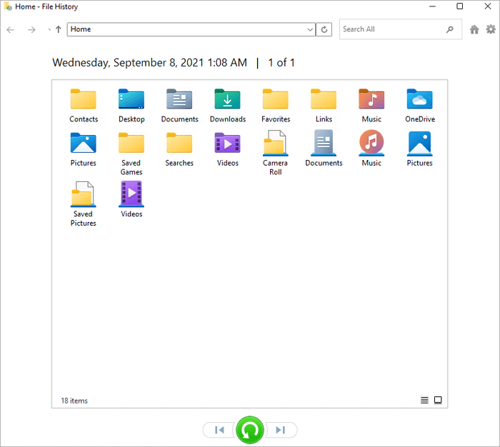 Herstel permanent verwijderde bestanden met bestands geschiedenis - 2