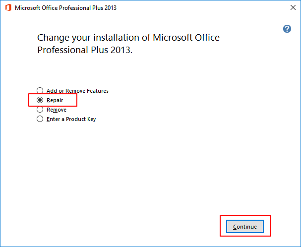 Reparatie Office installatie