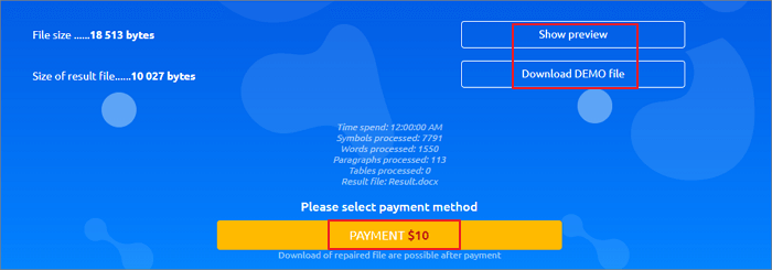 repareer beschadigd word-document online