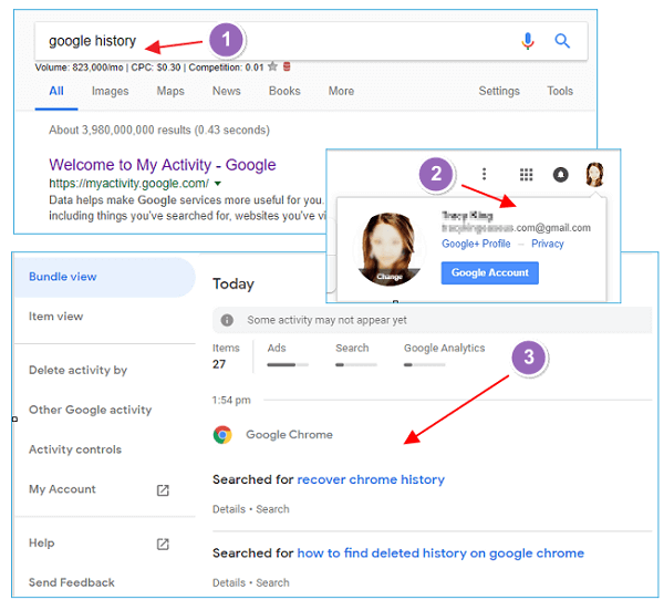 verwijderde Chrome-geschiedenis herstellen