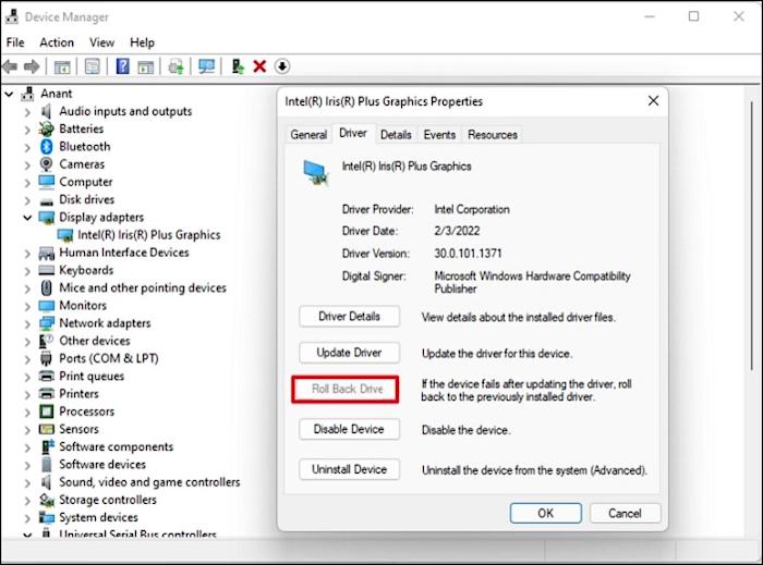 je stuurprogramma terugdraaien