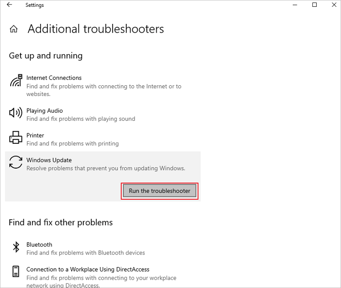 voer de probleemoplosser van Windows uit