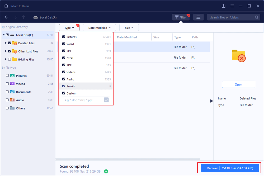 controleer de resultaten