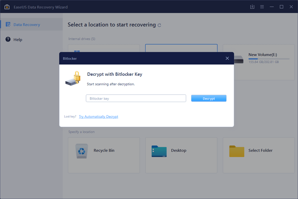 Decodeer de schijf met wachtwoord