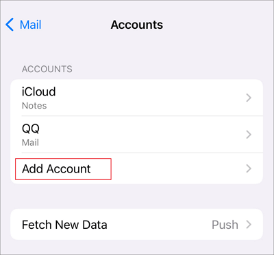 emial-account toevoegen