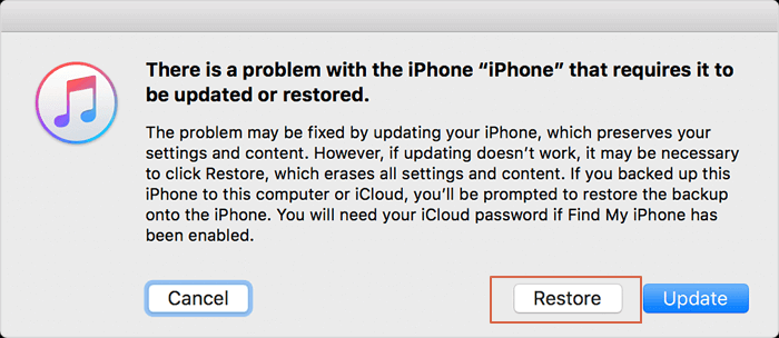Reset de iPhone om hem te ontgrendelen.