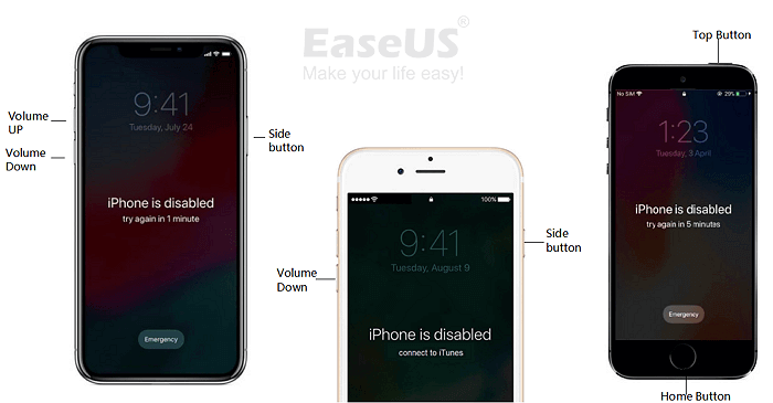 Forceer de iPhone om naar de herstelmodus te gaan.