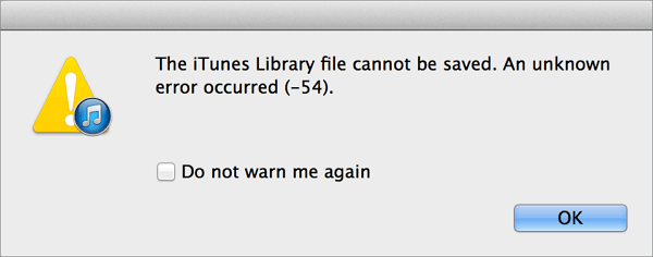 iTunes-fout 54
