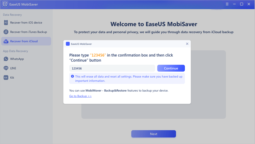 Gegevens herstellen van iCloud3