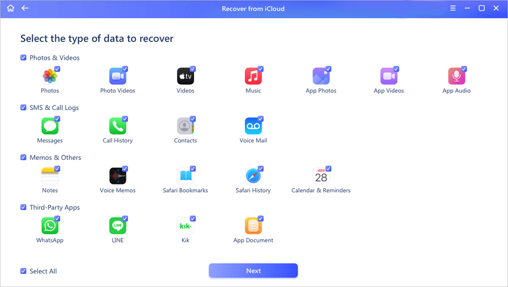 Gegevens herstellen van iCloud5