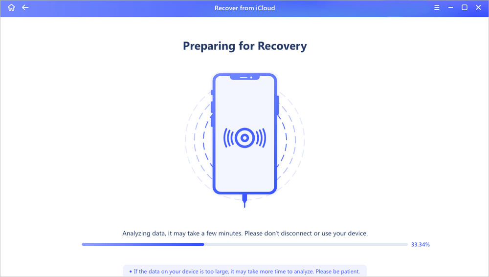 Gegevens herstellen van iCloud6