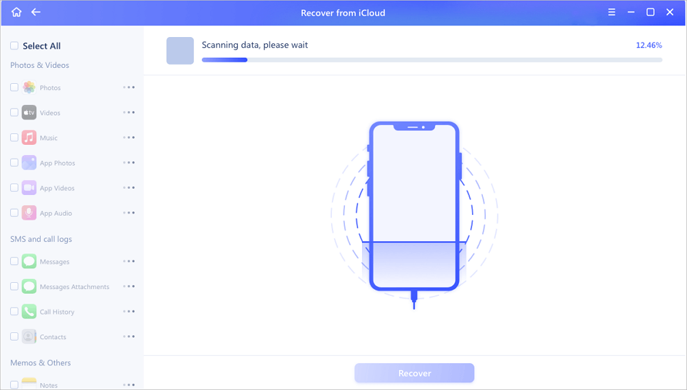 Gegevens herstellen van iCloud7