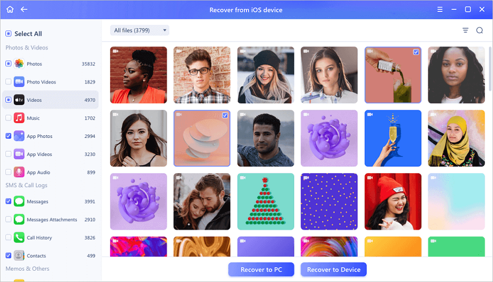 Herstel video's van iPhone - 3