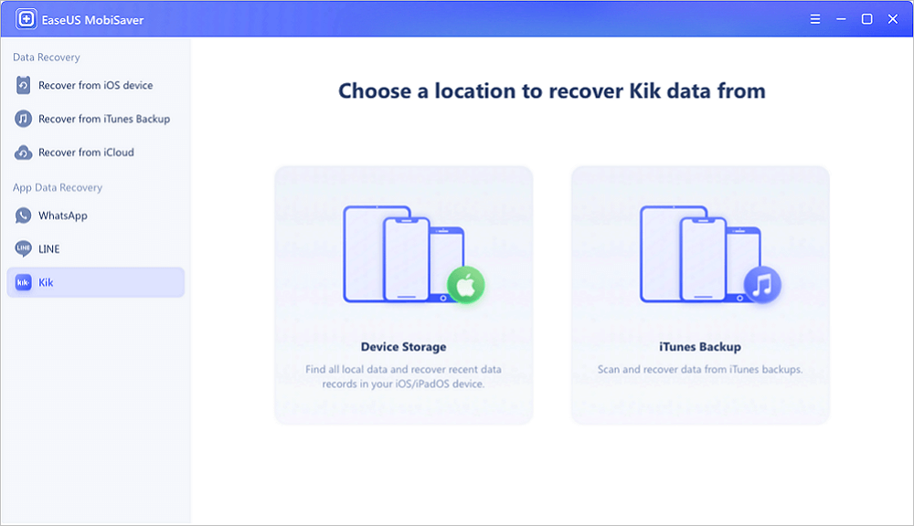 Herstel KiK-gegevens van iPhone1