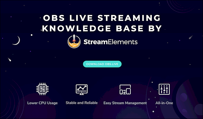 OBS alternatief - OBS.Live