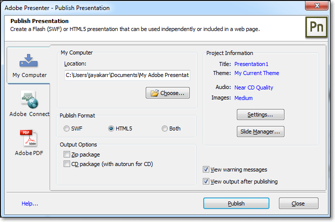 Gratis streaming videorecorder - Adobe Presenter II