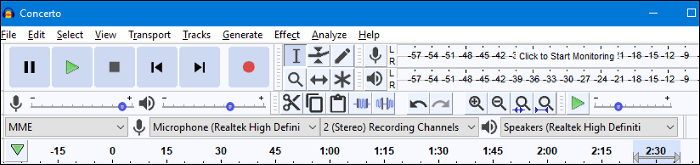 Audacity audio-opname