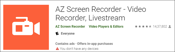 AZ-schermrecorder voor Android