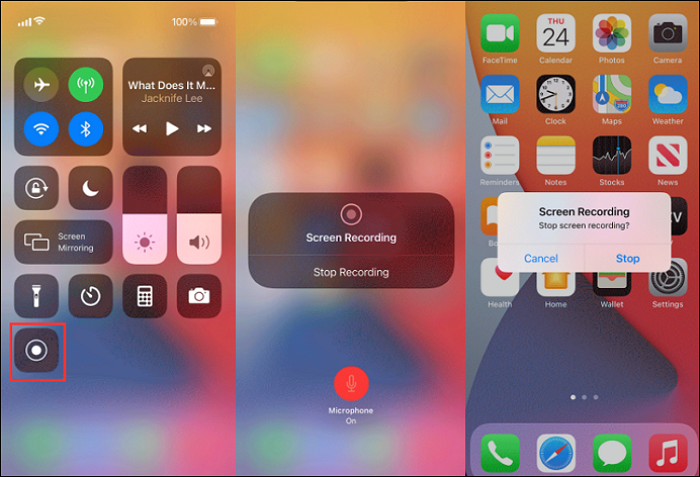 ingebouwde applicatie voor iphone